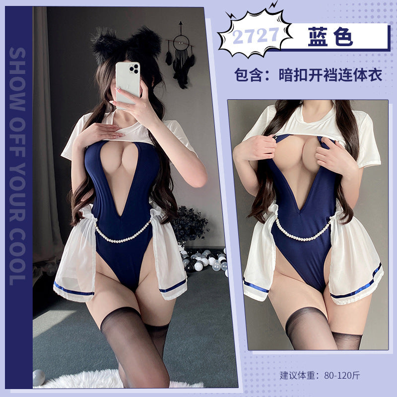 激情趣内衣纯情可爱初恋装甜美制服MM床上免脱约会骚诱惑代发2727