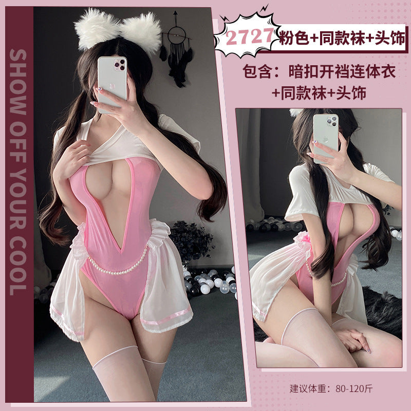 激情趣内衣纯情可爱初恋装甜美制服MM床上免脱约会骚诱惑代发2727