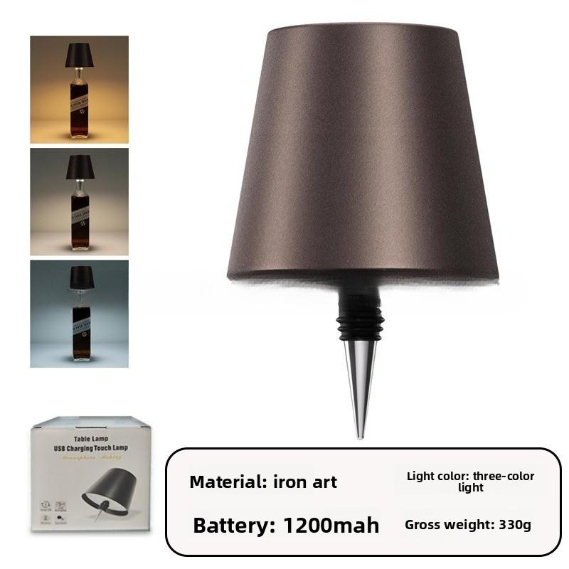 Bar Ambient Light Wine Cork Light LED Bar Restaurant Ambient Desk Light Outdoor Camping Table Decoration Rechargeable Wine Head Night Light