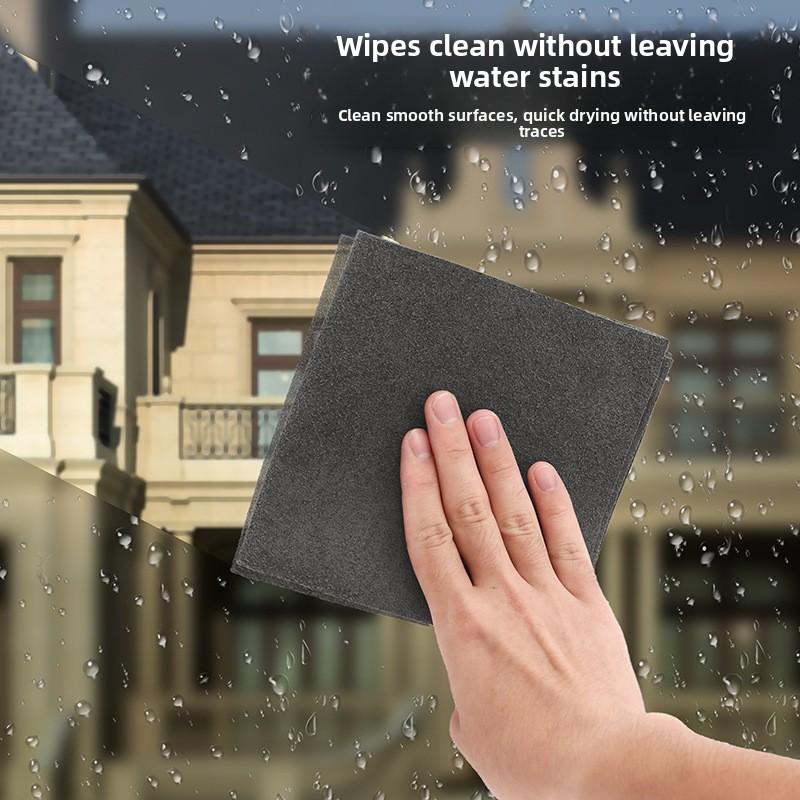 Magic rag, glass cleaning artifact, seamless scouring cloth, multi-functional, enlarged and thickened to absorb water without shedding hair, household cleaning