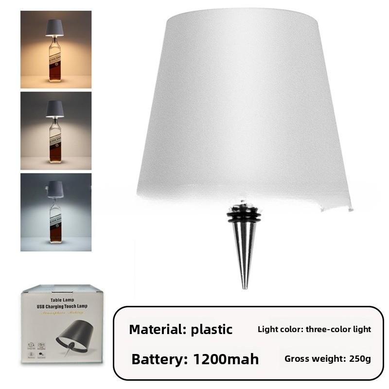 Bar Ambient Light Wine Cork Light LED Bar Restaurant Ambient Desk Light Outdoor Camping Table Decoration Rechargeable Wine Head Night Light