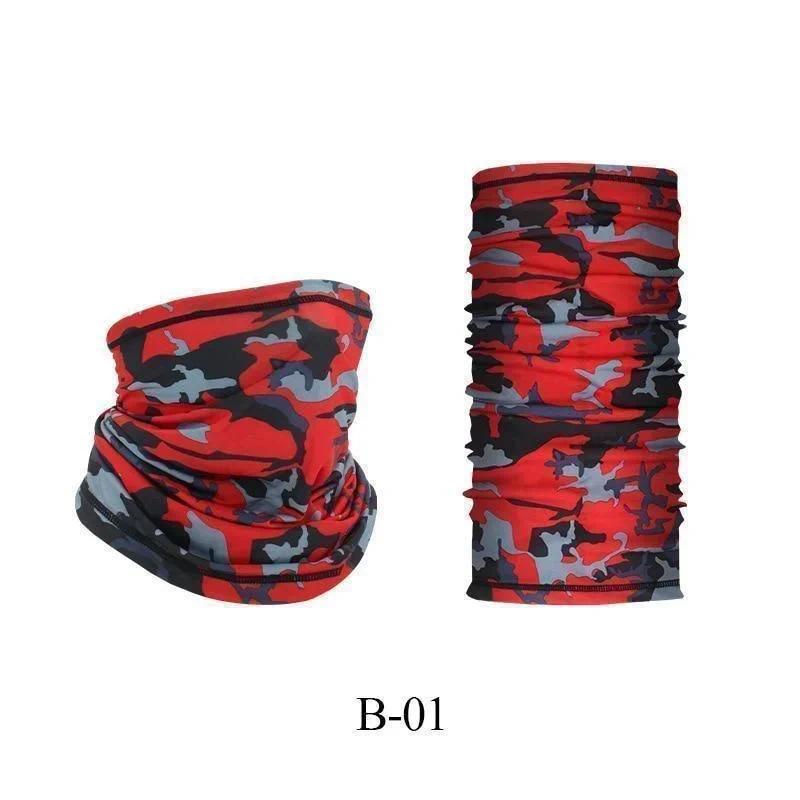 UV Protection Face Mask Neck Gaiter Multifunctional Breathable Ice Silk Bandana Scarf for Fishing Hiking Cycling Outdoor Sports Head and Neck Cover Tube