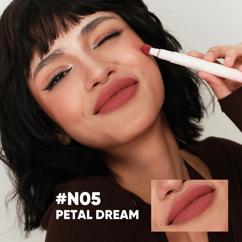 JUDYDOLL Powder Lip Cream, Halloween Cosmetics, Matte Lip Gloss, Smooth Lip Mud, Moisturizing, Soft, Waterproof, Long-lasting, Fade-resistant, Non-sticky, Cosmetics, Makeup