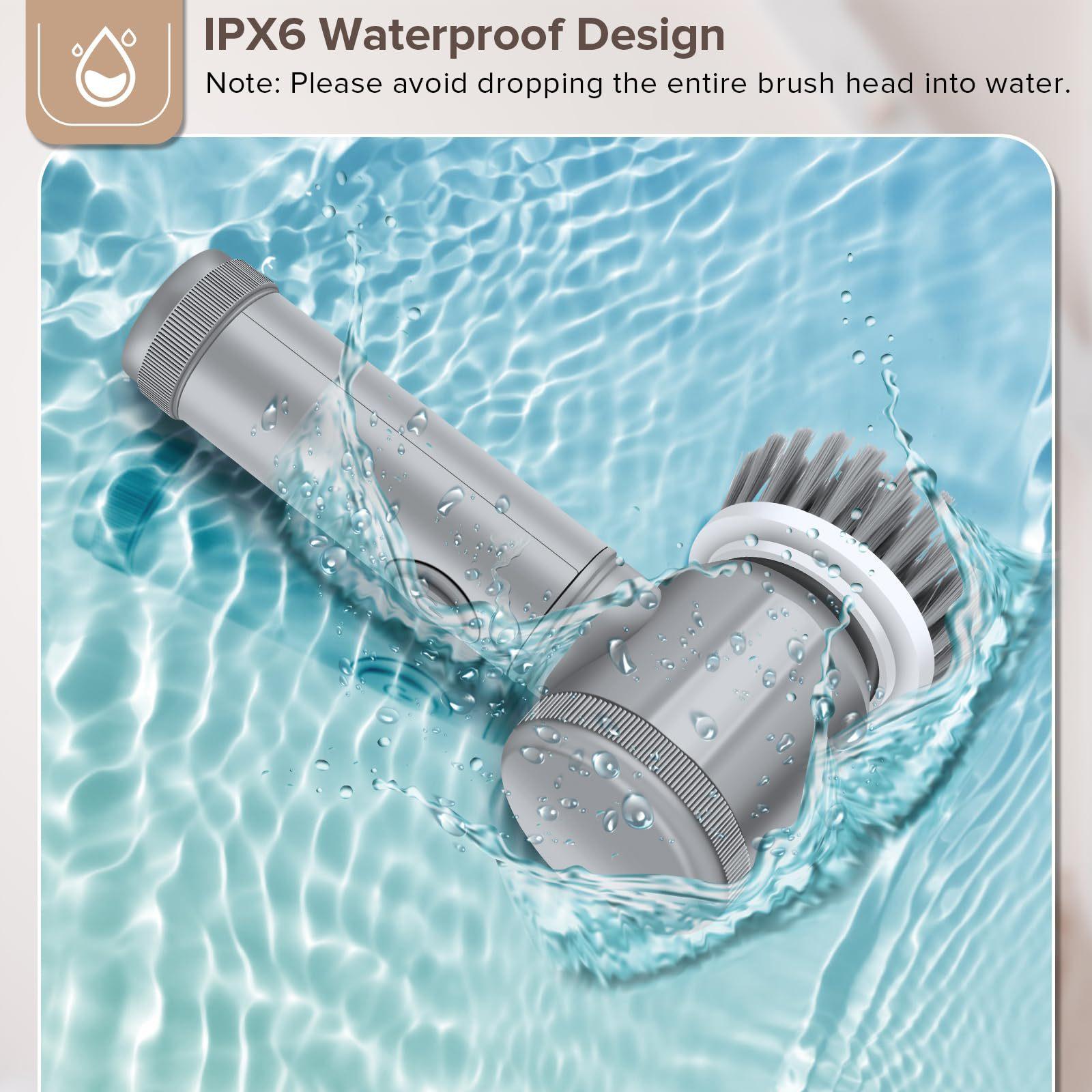 Electric Cleaning Shoe Brush Kitchen Bathroom Multi-function Cleaner Electric Shoe Shine 5 Pcs Functional Replacement Head