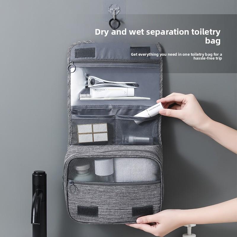Travel Business Storage Bag for Men and Women on Business Trip Portable Large-capacity Cationic Toilet Bag Can Be Hung Dry and Wet Separation