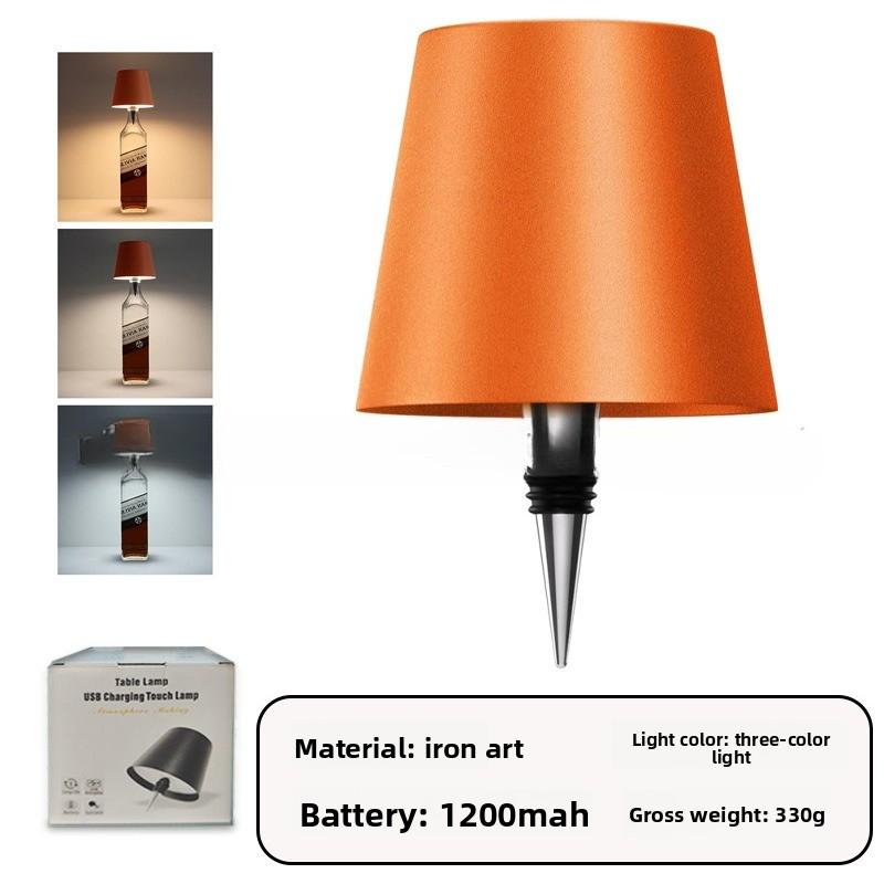 Bar Ambient Light Wine Cork Light LED Bar Restaurant Ambient Desk Light Outdoor Camping Table Decoration Rechargeable Wine Head Night Light