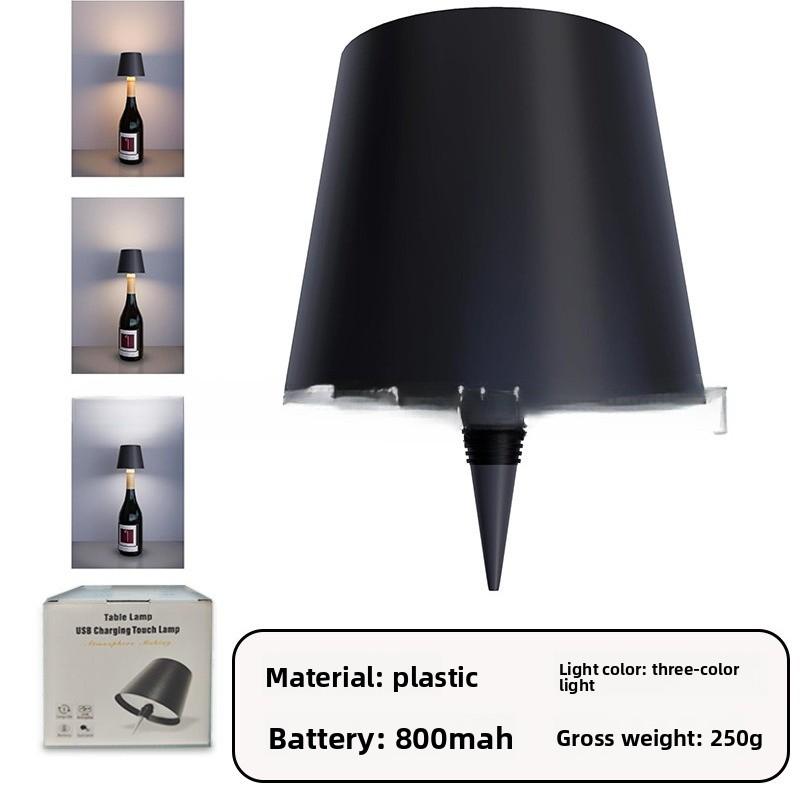 Bar Ambient Light Wine Cork Light LED Bar Restaurant Ambient Desk Light Outdoor Camping Table Decoration Rechargeable Wine Head Night Light