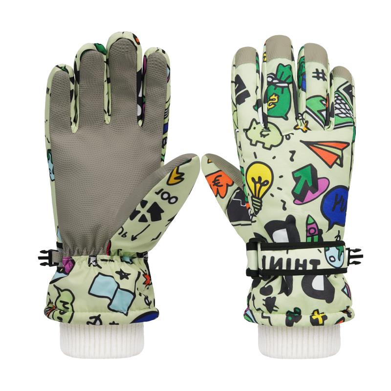 Adult Warm Ski Gloves For Men And Women, Fleece-lined Waterproof Winter Outdoor Gloves, Touchscreen Winter Cycling Gloves