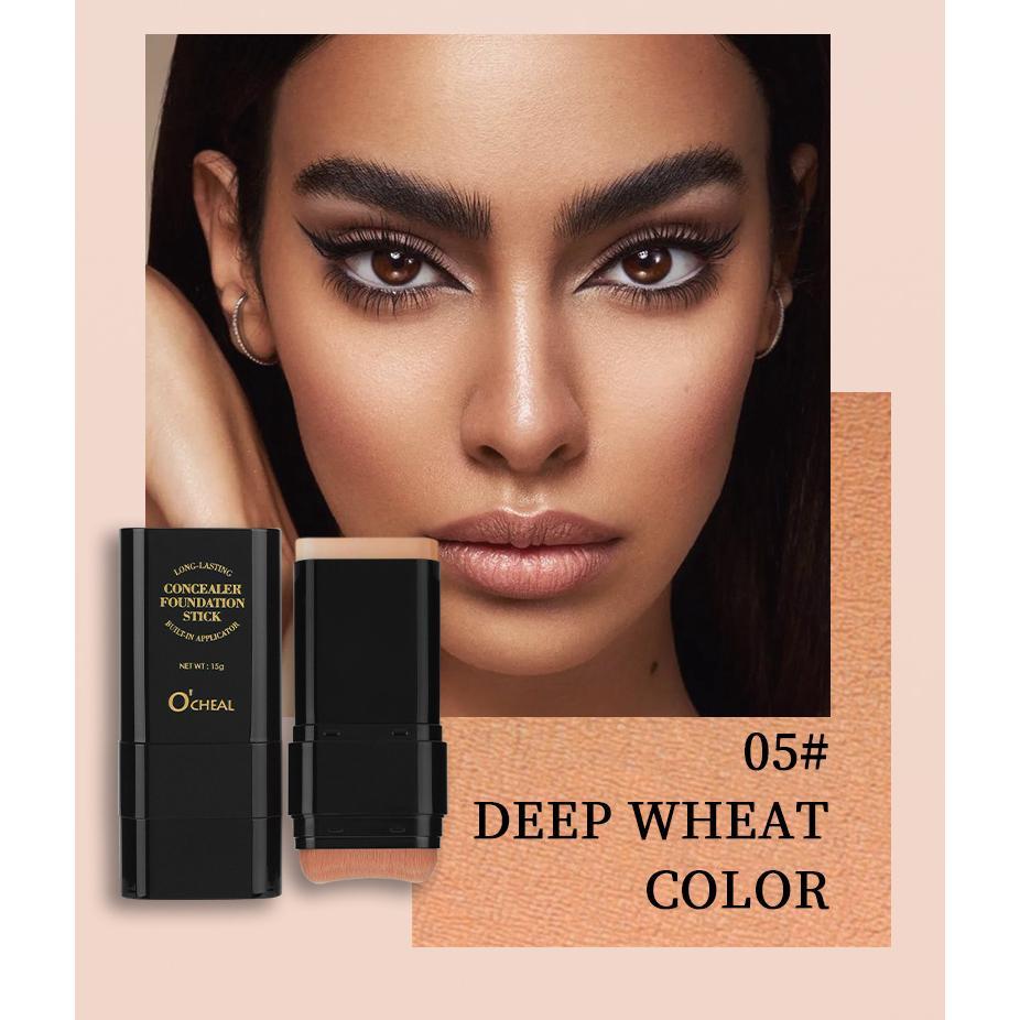 Concealer Foundation Cream, Foundation Brush + Foundation Cream 2-in-1