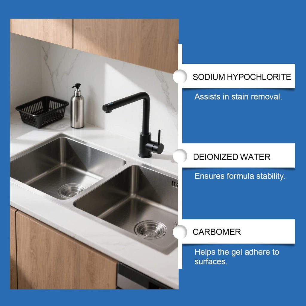 Household Stain Removal Gel, Household Kitchen Metal Stain Surface Household Cleaning Gel