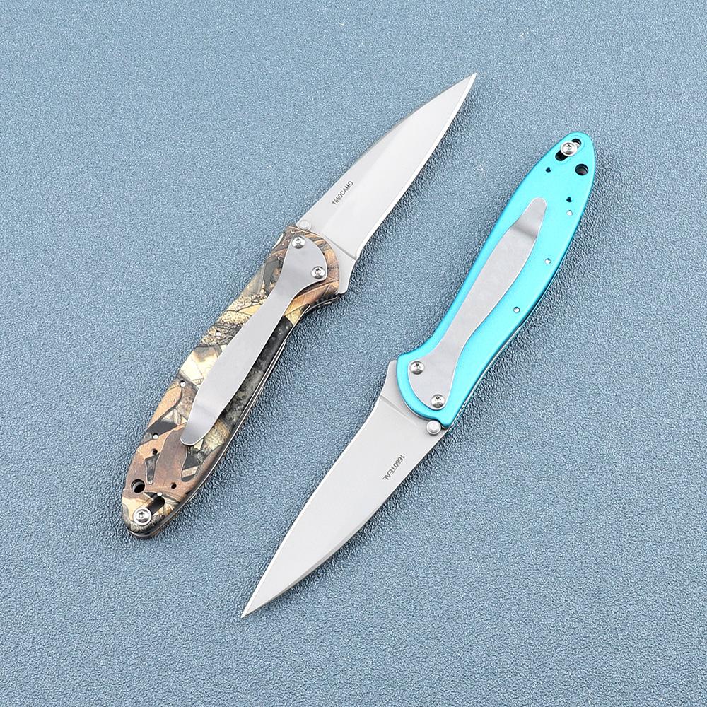 Folding knife aluminum handle hot-selling outdoor portable multi-function survival fishing fruit tool knife