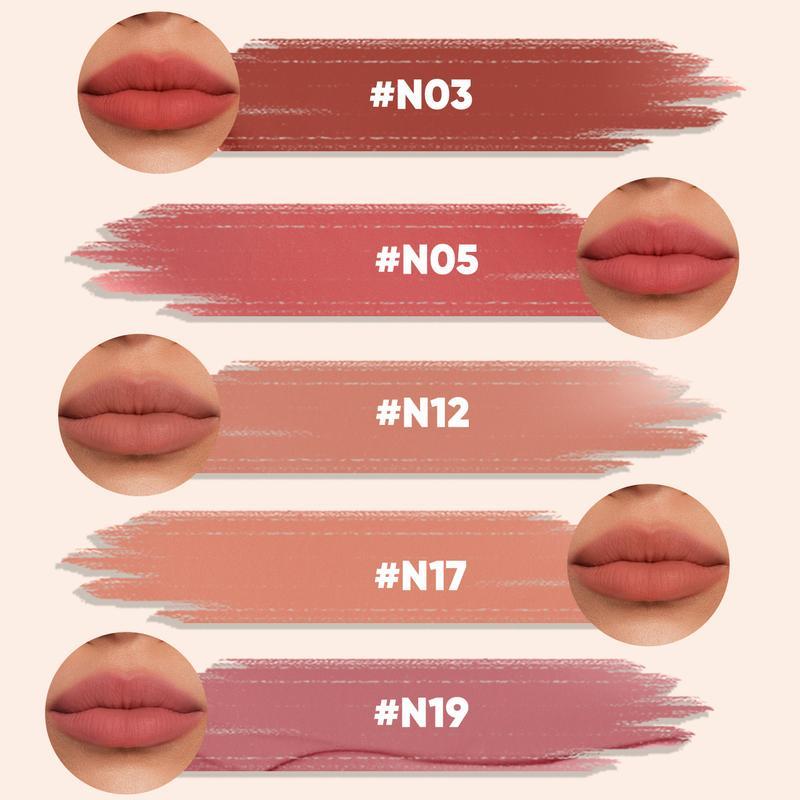 JUDYDOLL Powder Lip Cream, Halloween Cosmetics, Matte Lip Gloss, Smooth Lip Mud, Moisturizing, Soft, Waterproof, Long-lasting, Fade-resistant, Non-sticky, Cosmetics, Makeup