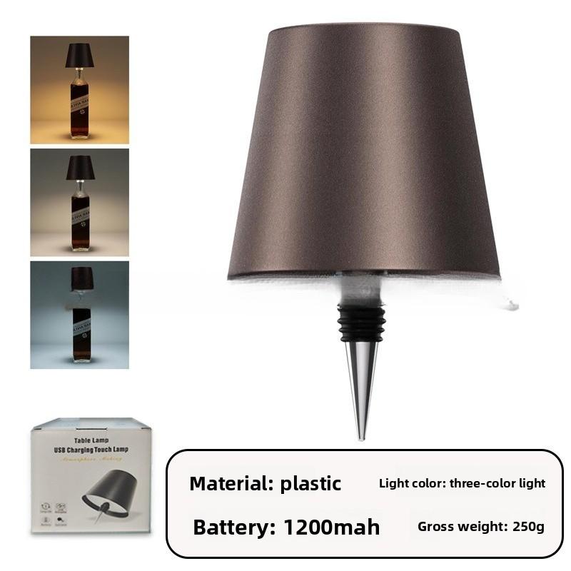 Bar Ambient Light Wine Cork Light LED Bar Restaurant Ambient Desk Light Outdoor Camping Table Decoration Rechargeable Wine Head Night Light