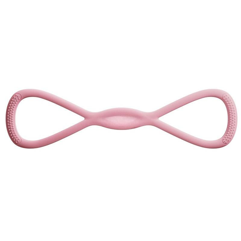8-character Tension, Open Shoulder Beauty Back Elastic Belt, Home Fitness Women's Yoga Rope, High Elastic Silicone Eight-character Tension Rope