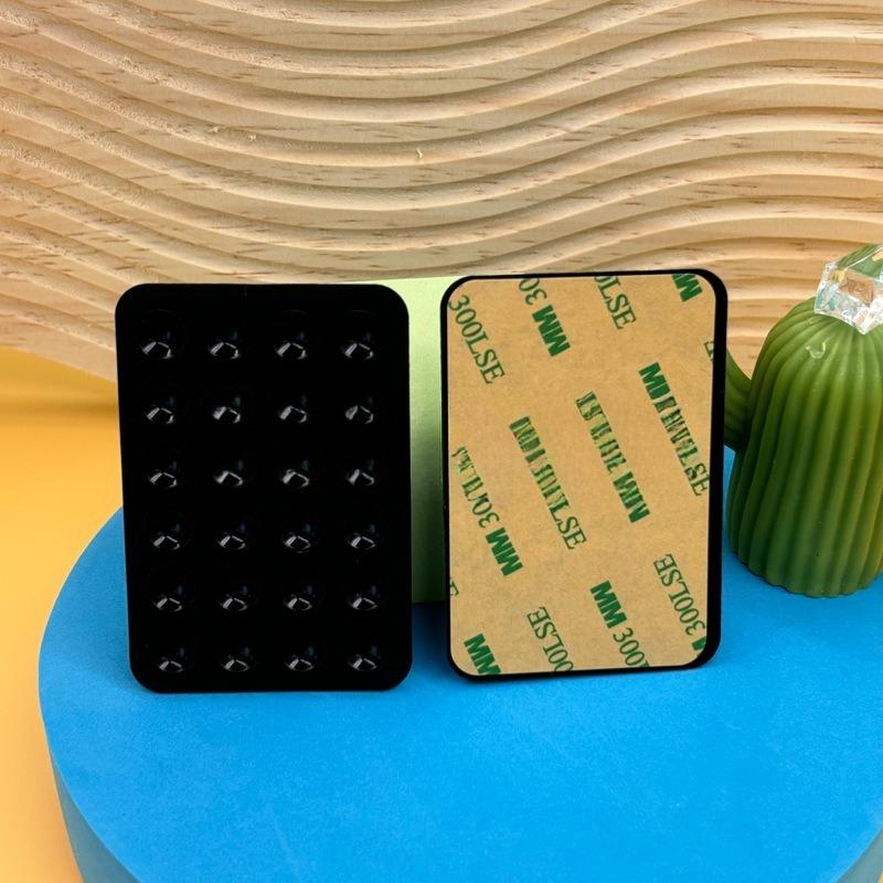 24 Capsules 28 Silicone Suction Cups, Single and Double-sided Suction Cups, Anti-skid Mobile Phone Case Attached To The Back, Portable Mobile Phone Holder, Square.