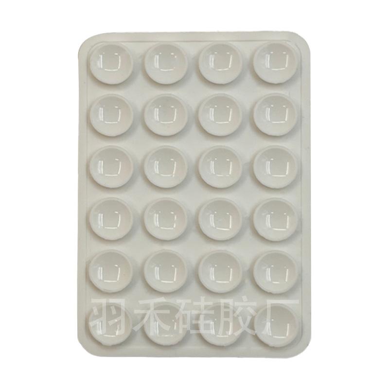 24 Capsules 28 Silicone Suction Cups, Single and Double-sided Suction Cups, Anti-skid Mobile Phone Case Attached To The Back, Portable Mobile Phone Holder, Square.