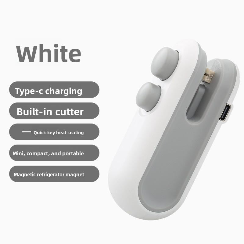 2 in 1 Mini Sealing Machine, Cutting and Sealing Dual-purpose Buttons Are Easy and Safe To Prevent Hand Injuries, Snacks and Fresh-keeping Sealing Machine