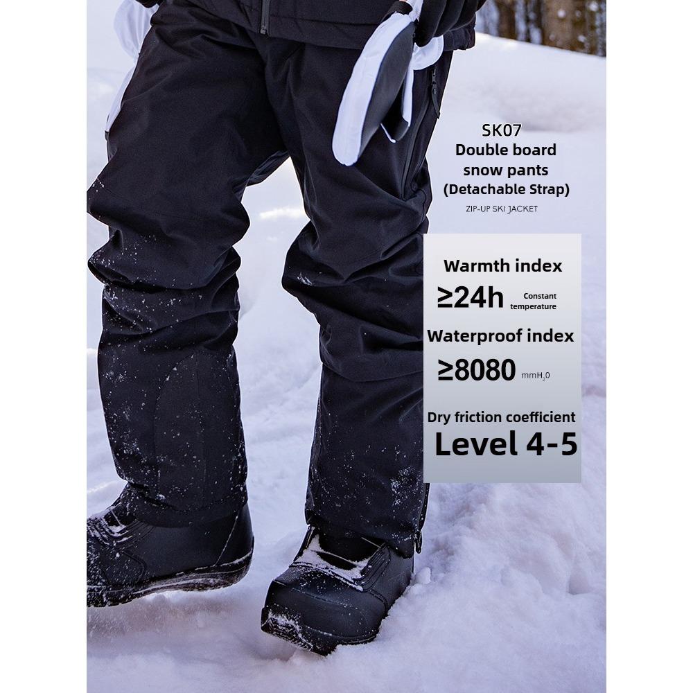 Burton-style 3L Unisex Alpine Ski & Snowboard Suit Set Windproof Waterproof Insulated Jacket & Pants for Men Women Adults Single Double Board Sports