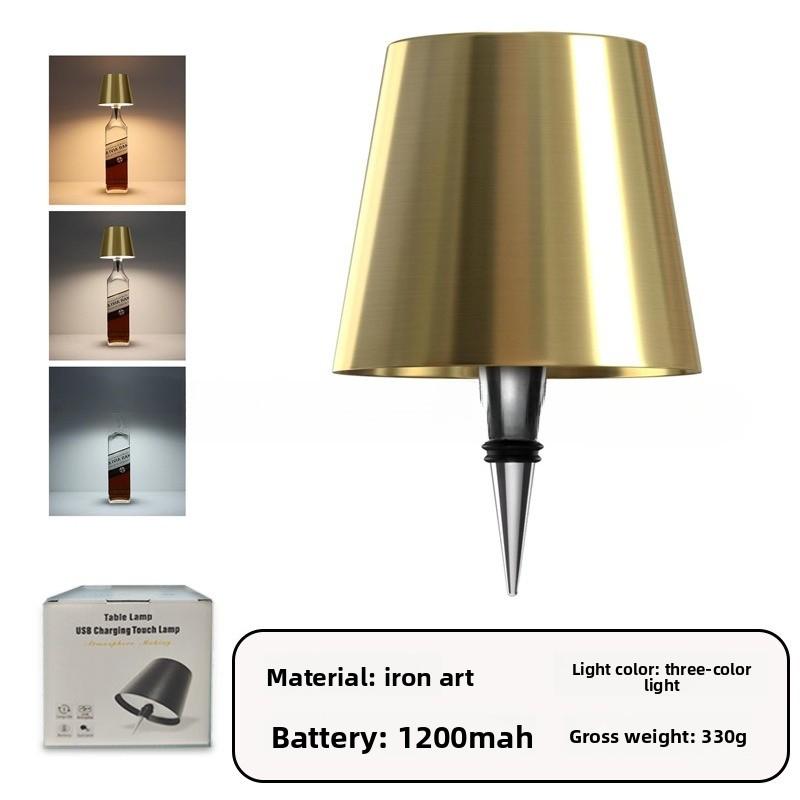 Bar Ambient Light Wine Cork Light LED Bar Restaurant Ambient Desk Light Outdoor Camping Table Decoration Rechargeable Wine Head Night Light
