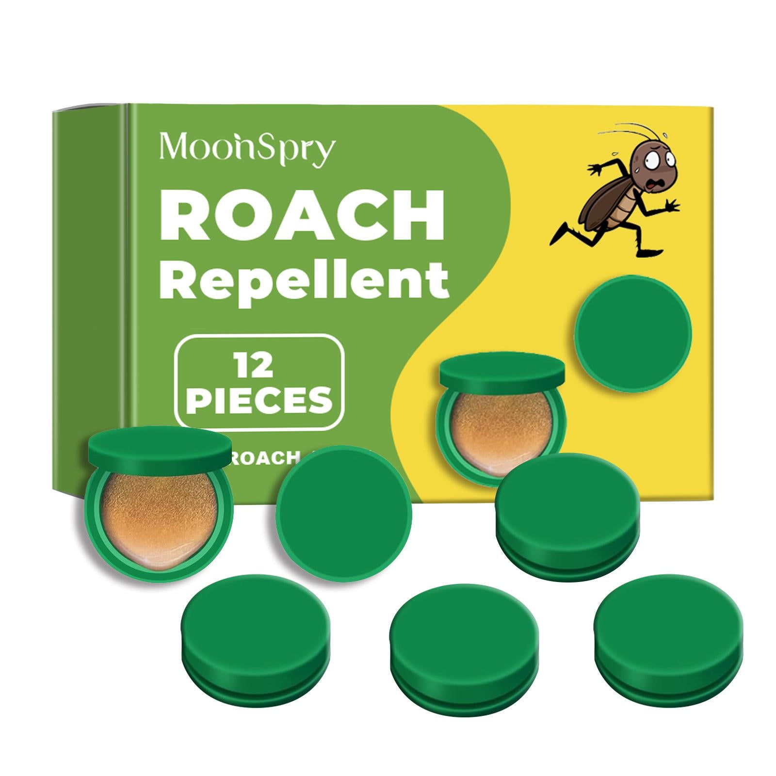 12 pcsCockroach Repellent – Pet-Friendly, Long-Lasting, Helps Control Roaches at Home, Office & Bedroom
