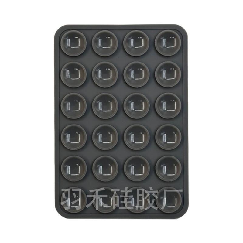 24 Capsules 28 Silicone Suction Cups, Single and Double-sided Suction Cups, Anti-skid Mobile Phone Case Attached To The Back, Portable Mobile Phone Holder, Square.