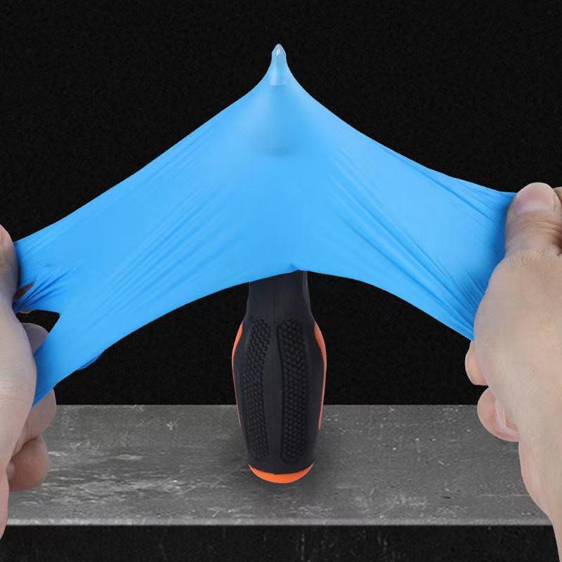 Disposable Nitrile Gloves Black NBR High Elastic Synthetic Nitrile Protective Gloves