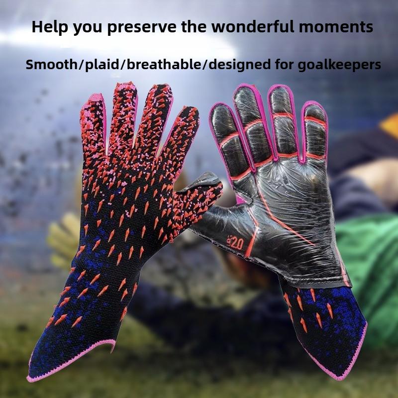 Professional Latex Non-slip and Wear-resistant Palm Protection Adult Children's Football Game Goalkeeper Gloves Goalkeeper