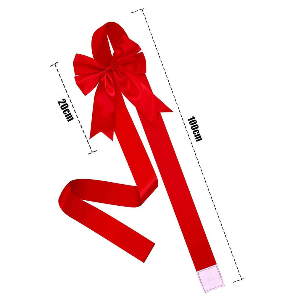 Sewn Velcro Door Butterfly Christmas Bow Finished Decorative Kitchen Cabinet Door Red Bow