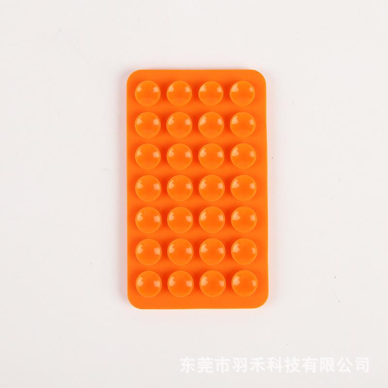 24 Capsules 28 Silicone Suction Cups, Single and Double-sided Suction Cups, Anti-skid Mobile Phone Case Attached To The Back, Portable Mobile Phone Holder, Square.