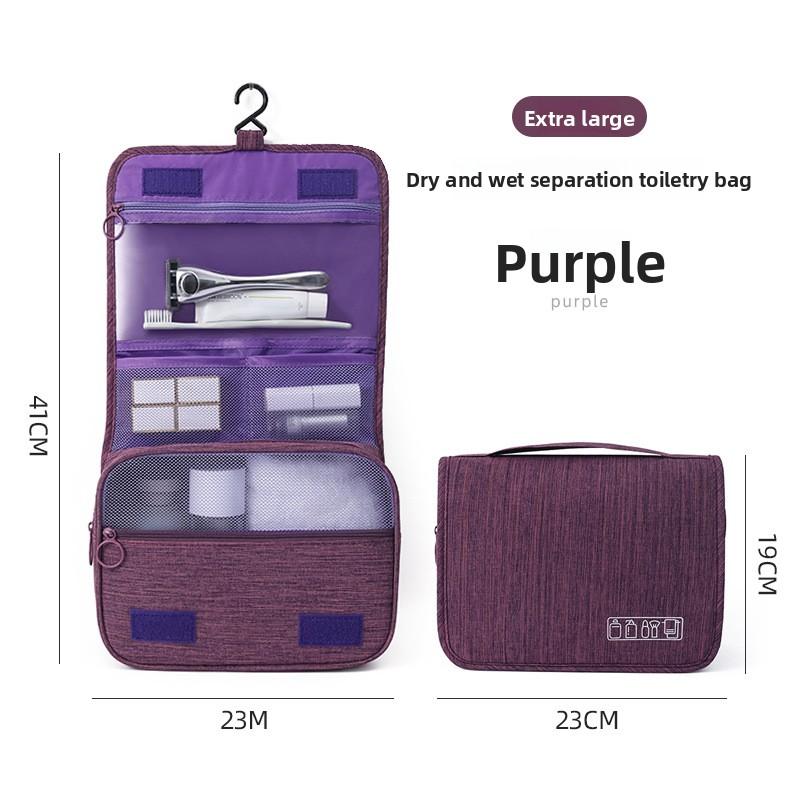 Travel Business Storage Bag for Men and Women on Business Trip Portable Large-capacity Cationic Toilet Bag Can Be Hung Dry and Wet Separation