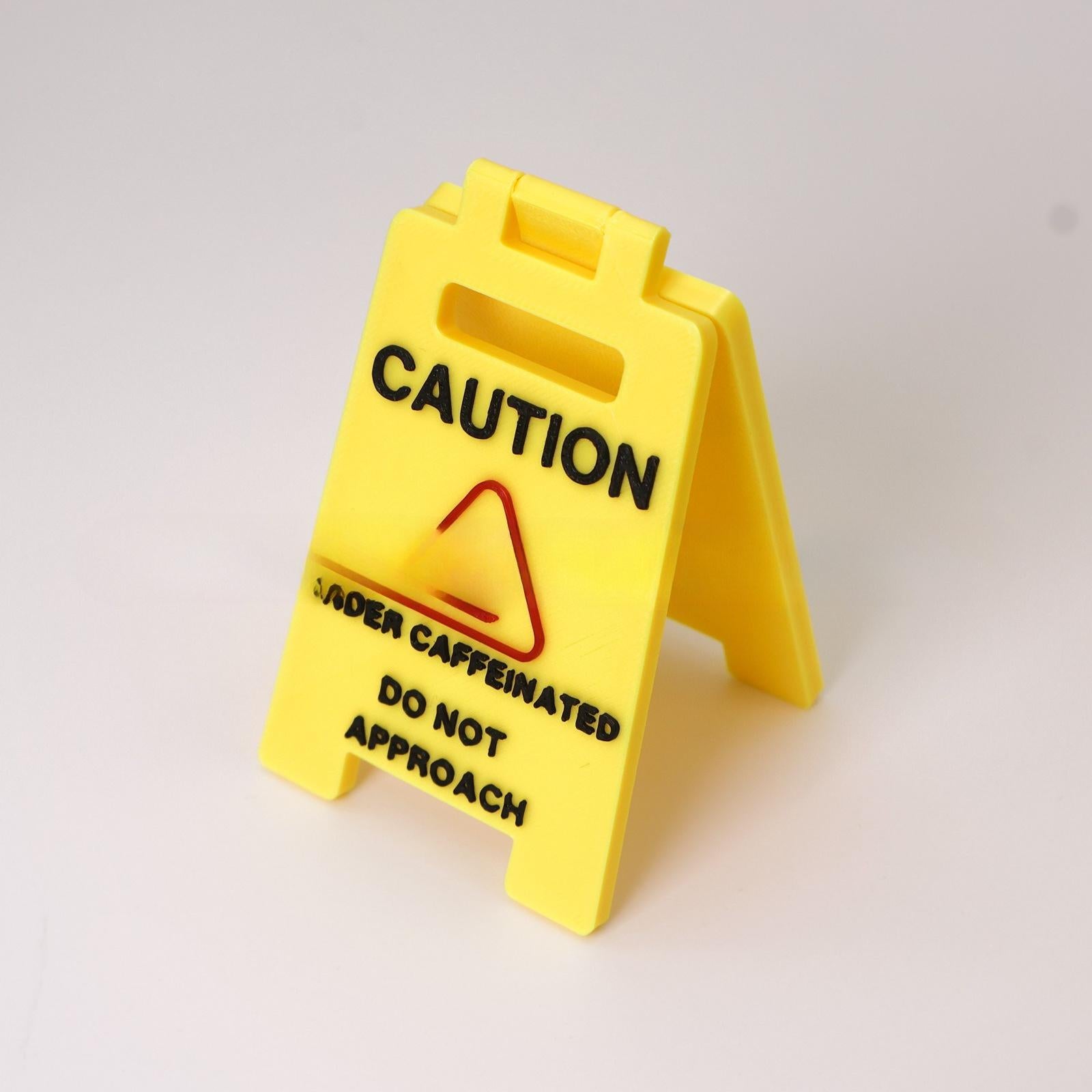 New Caution Overstimulated Desk Signs Second Generation Office Signs
