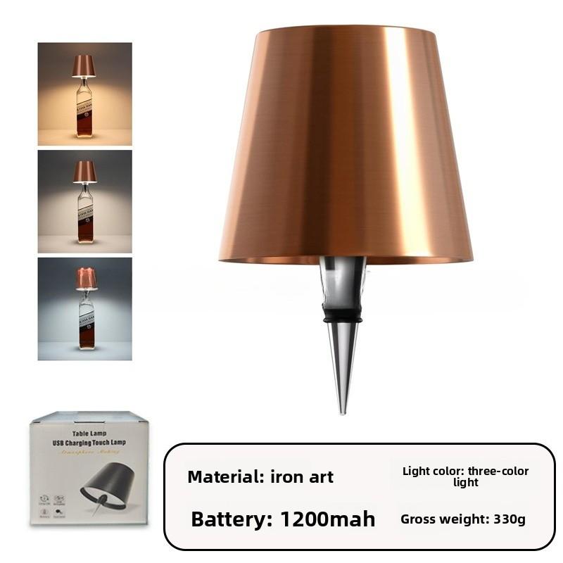 Bar Ambient Light Wine Cork Light LED Bar Restaurant Ambient Desk Light Outdoor Camping Table Decoration Rechargeable Wine Head Night Light