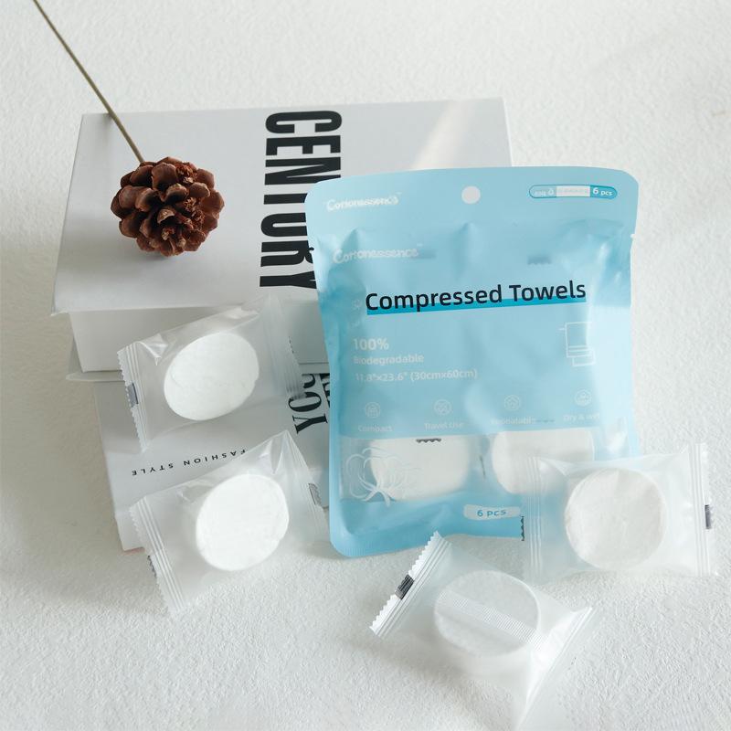 Disposable Compressed Towels 30/6 Candy Packaging Face Towels