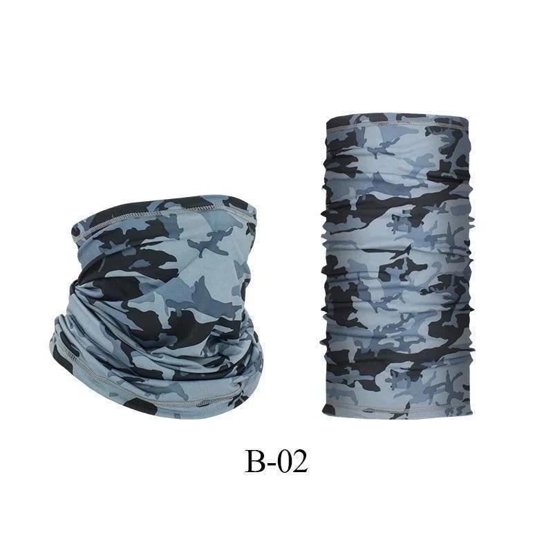 UV Protection Face Mask Neck Gaiter Multifunctional Breathable Ice Silk Bandana Scarf for Fishing Hiking Cycling Outdoor Sports Head and Neck Cover Tube