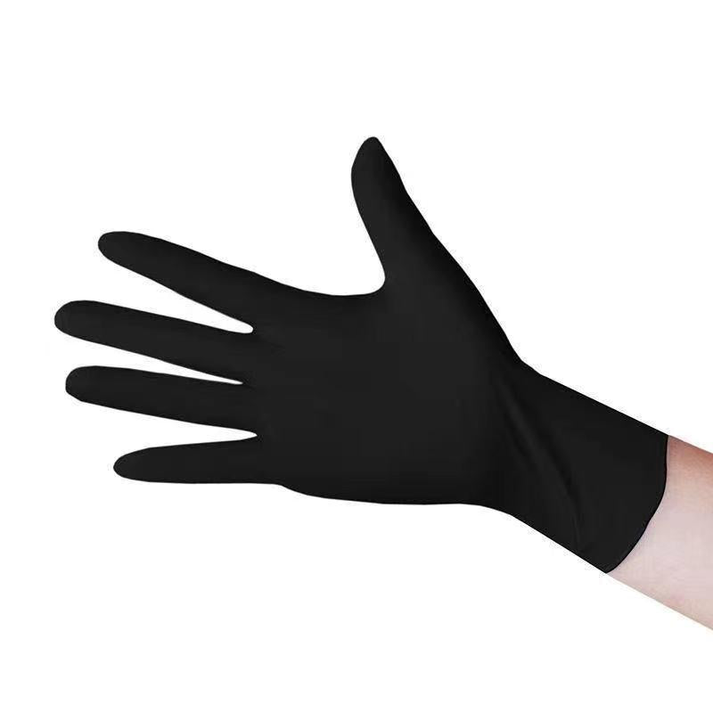 Disposable Nitrile Gloves Black NBR High Elastic Synthetic Nitrile Protective Gloves