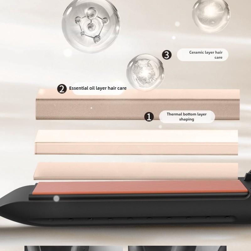 Hot Sale 2-in-1 Cold Air Hair Straightener Extended Heating Aluminum Plate Hair Straightener Splint Hair Curler