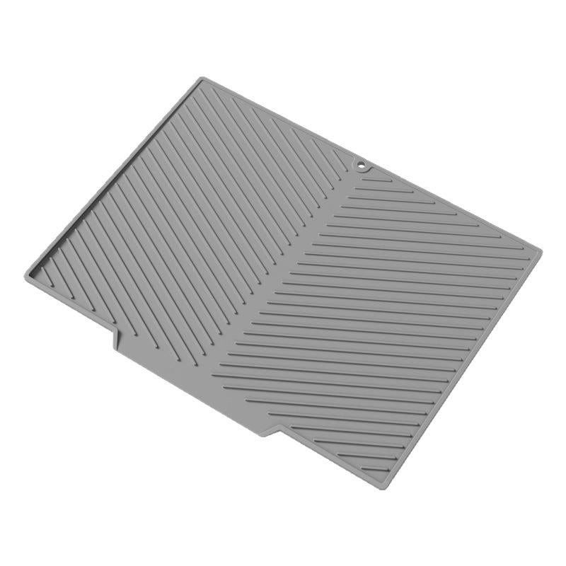 Silicone Slope Drain Mat Large Diversion Dish Plate Drying Mat Funnel Drain Mat Bar Coaster