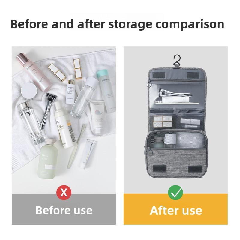 Travel Business Storage Bag for Men and Women on Business Trip Portable Large-capacity Cationic Toilet Bag Can Be Hung Dry and Wet Separation