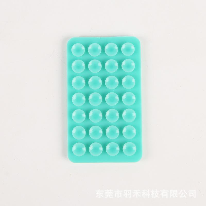 24 Capsules 28 Silicone Suction Cups, Single and Double-sided Suction Cups, Anti-skid Mobile Phone Case Attached To The Back, Portable Mobile Phone Holder, Square.