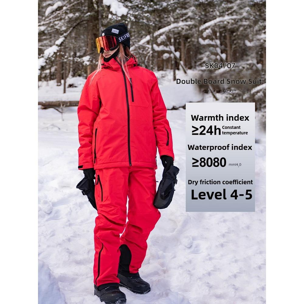 Burton-style 3L Unisex Alpine Ski & Snowboard Suit Set Windproof Waterproof Insulated Jacket & Pants for Men Women Adults Single Double Board Sports