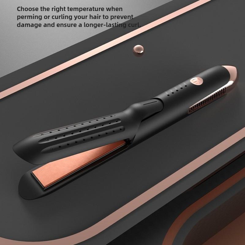 Hot Sale 2-in-1 Cold Air Hair Straightener Extended Heating Aluminum Plate Hair Straightener Splint Hair Curler