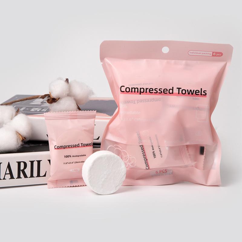 Disposable Compressed Towels 30/6 Candy Packaging Face Towels
