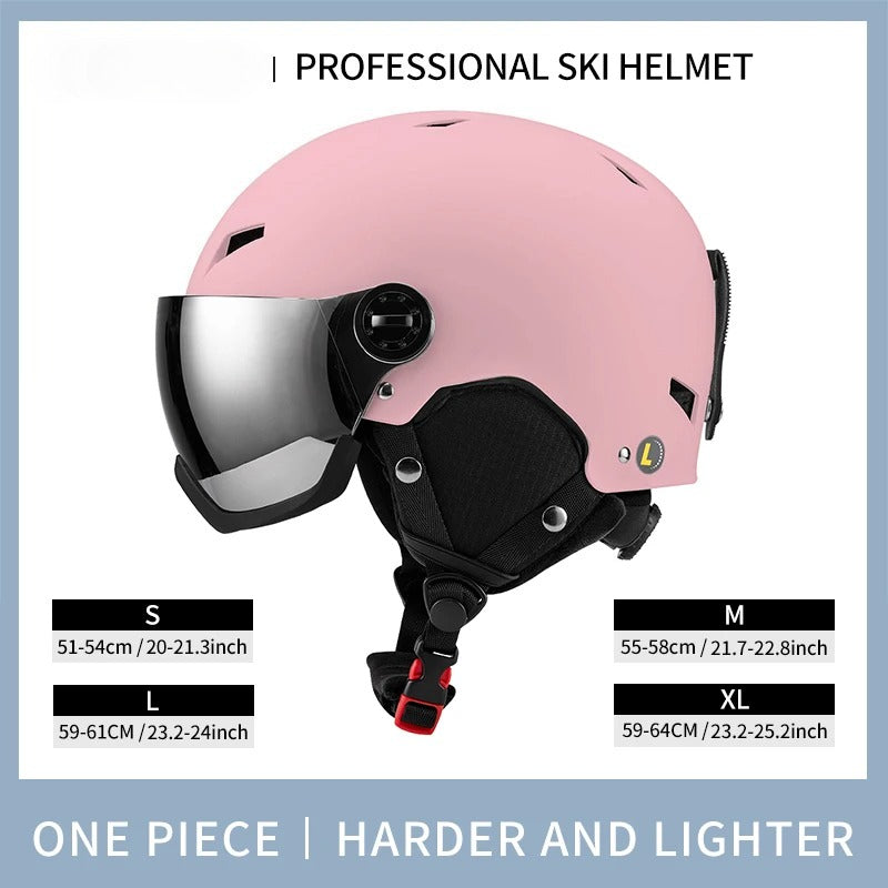 WINROCK's New Lightweight All-in-one Goggles Ski Helmet Men's and Women's Children's Outdoor Skiing and Snowboarding Equipment