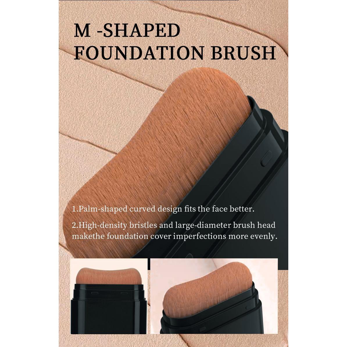 Concealer Foundation Cream, Foundation Brush + Foundation Cream 2-in-1