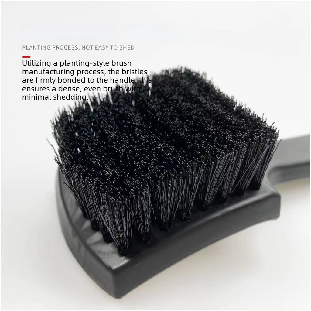 Car Interior Cleaning Brush – Stiff Bristle Floor Mat & Carpet Scrub Brush with Long Handle, Heavy-Duty Auto Detailing Tool