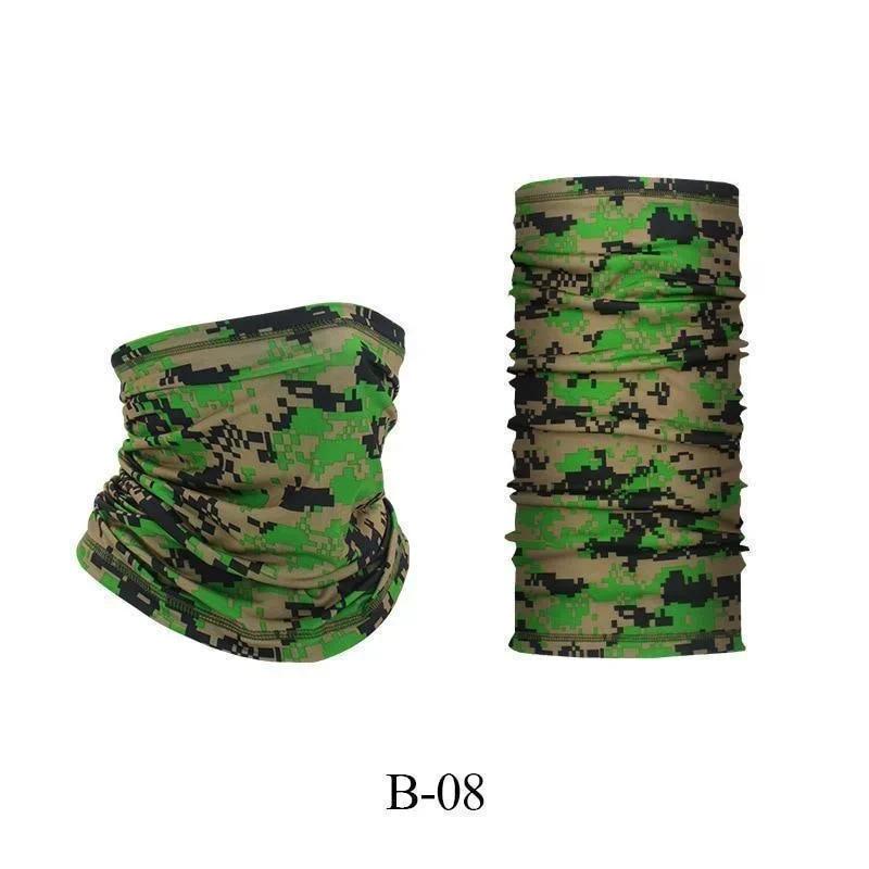 UV Protection Face Mask Neck Gaiter Multifunctional Breathable Ice Silk Bandana Scarf for Fishing Hiking Cycling Outdoor Sports Head and Neck Cover Tube