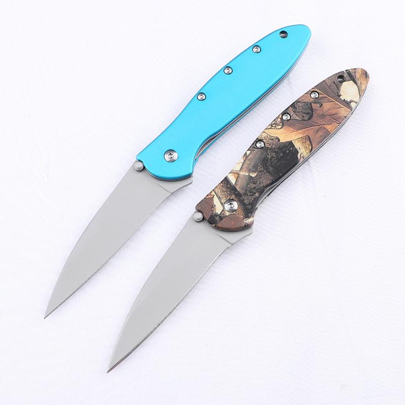 Folding knife aluminum handle hot-selling outdoor portable multi-function survival fishing fruit tool knife