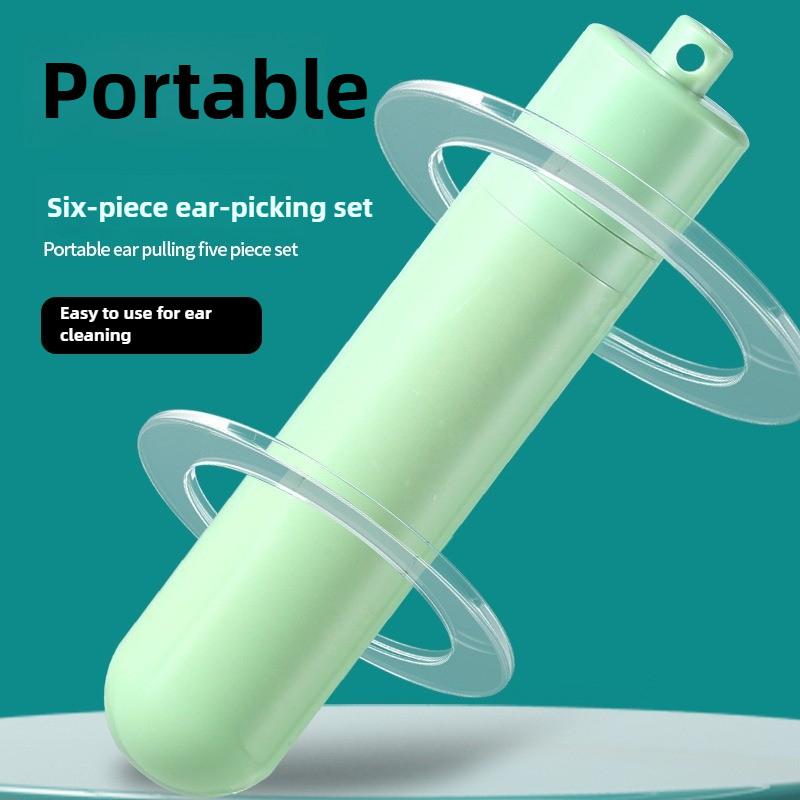 6-Piece Set of Ear Scoops, Ear Picking Tools, Ear Picking, German Ear Poo Buckle Ear Spoons, Adult Ear Picking Artifact