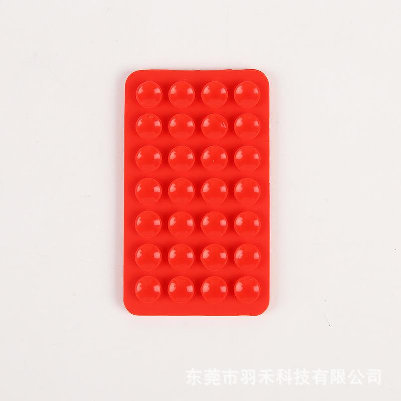 24 Capsules 28 Silicone Suction Cups, Single and Double-sided Suction Cups, Anti-skid Mobile Phone Case Attached To The Back, Portable Mobile Phone Holder, Square.