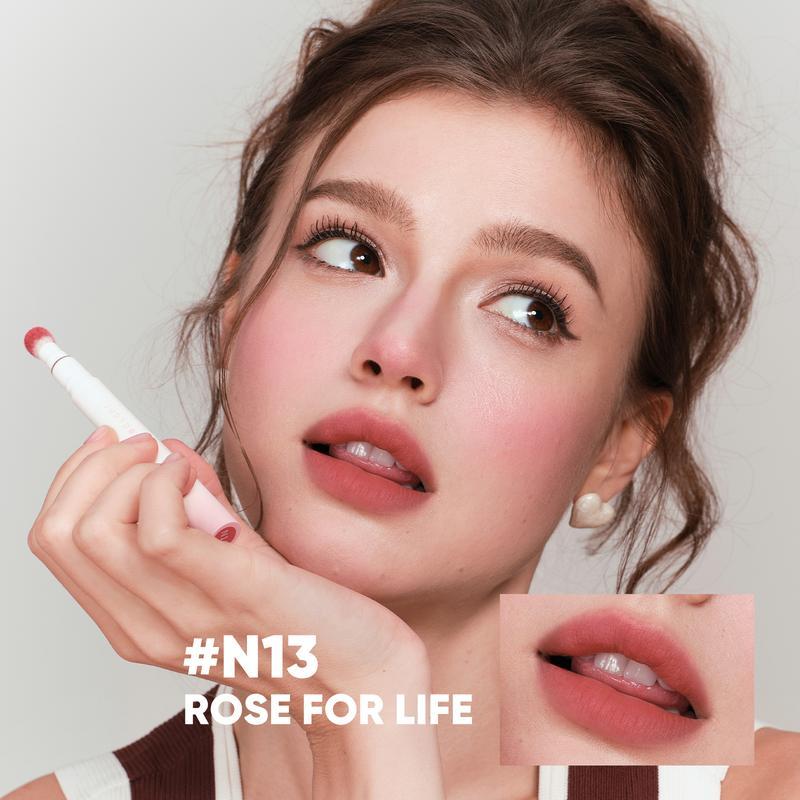 JUDYDOLL Powder Lip Cream, Halloween Cosmetics, Matte Lip Gloss, Smooth Lip Mud, Moisturizing, Soft, Waterproof, Long-lasting, Fade-resistant, Non-sticky, Cosmetics, Makeup